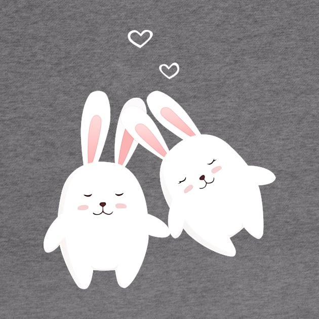 Bunnies in love by Olya Yatsenko